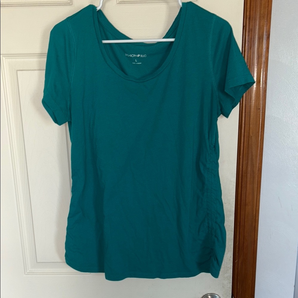 Fashion Bug Green Fitted Short Sleeve Tee